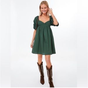 Tuckernuck Green Mini Dress